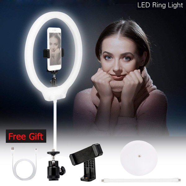 ZOME ZM128 LED Video Selfie Ring Light Bi-color Dimmable Makeup Youtube Video Live for DSLR Camera iPhone 7vs YONGNUO YN128