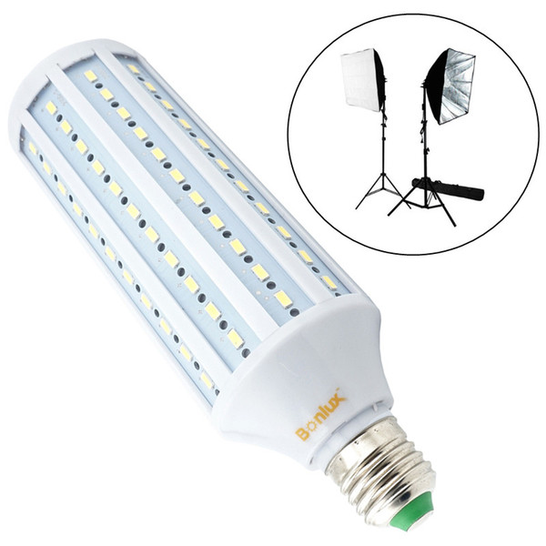 40W LED Studio Light Bulb E26 E27 Base 5500K Standard Color Photography Bulb for Prefrssional Video Background Camera Lighting