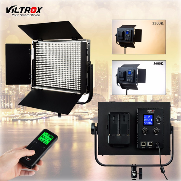 wholesale VL-D60T LED Video Light 60W Slim Bicolor Dimmable LCD 3300K-5600K for Studio Camera Camcorder& Wireless remote control