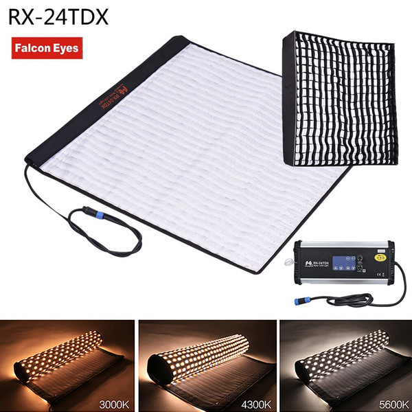 wholesale RX-24TDX Square Rollable Cloth LED Fill-in Light Lamp Studio Video Lighting Panel 150W Bi-Color 3000K-5600K Softbox