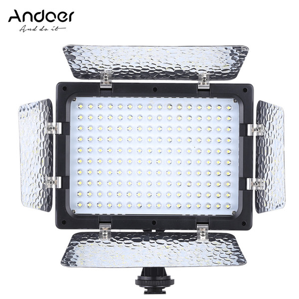 wholesale W160 Video Photography Light Lamp Panel 6000K 160 LEDs for Canon Nikon Olympus Fujifilm DSLR Camera DV Camcorder