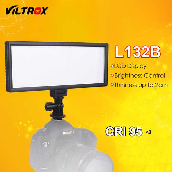 wholesale L132B Camera LED Light Ultra Thin LCD Display Dimmable Studio LED Light Lamp Panel for DSLR Camera DV Camcorder