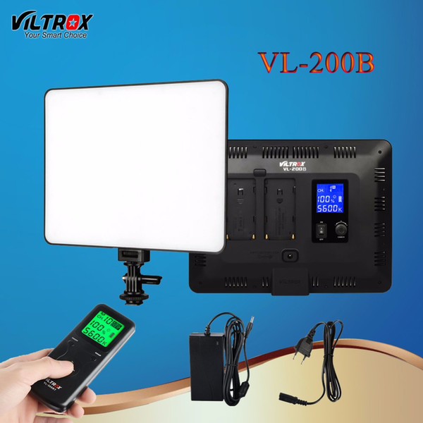 wholesale VL-200B 30W Pro LED Studio Camera Video Light Wireless Remote Control LCD 13' Ultra Thin Dimmable For Canon Nikon DSLR