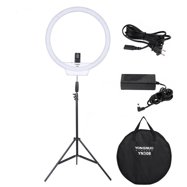 wholesale YN308 LED Ring Light Video Light Wireless Remote Photography Lighting with Light Stand and Power Adapter for Photography