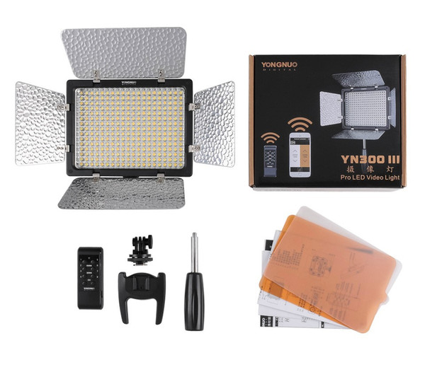 wholesale YN300 III YN-300 lIl 3200K-5500K Pro LED Video Light for Sony Canon Nikon Camera Camcorder