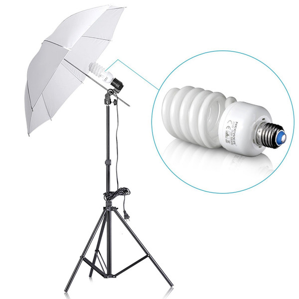 wholesale 35W/110V/5500K Tri-phosphor Spiral CFL Daylight Balanced Light Bulb in E27 Socket for Photo/Video Studio Lighting US Plug