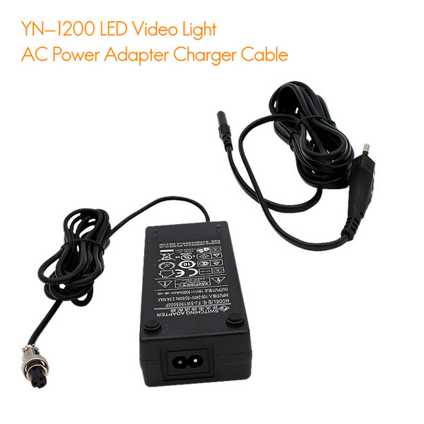 wholesale YN1200 YN760 YN100 LED Video Light AC Power Adapter Charger Cable