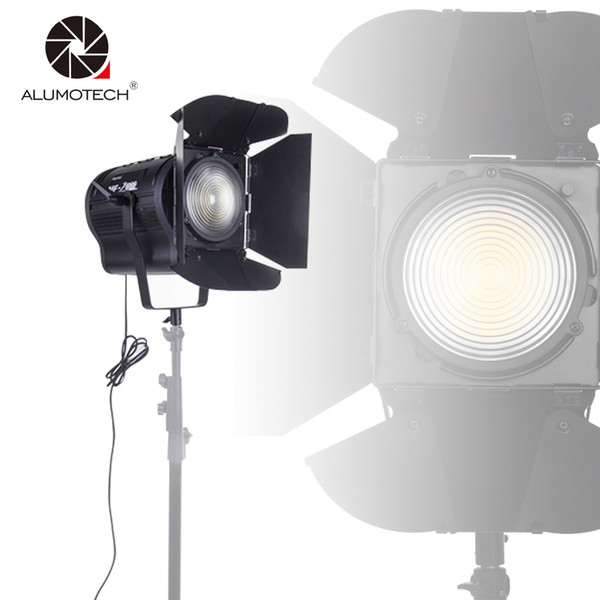 wholesale 200W Fresnel Photography High CRI 5500K Stepless Dimming Focusing LED Light Studio Video Lighting Equipment