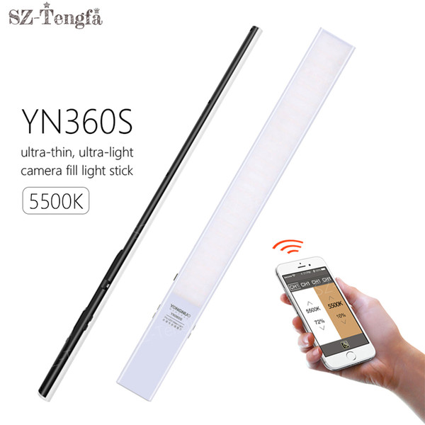 wholesale YN360S Ultra-thin Handheld Ice Stick LED Video light 5500K Hand-held fill light Photo Light Support Phone App control