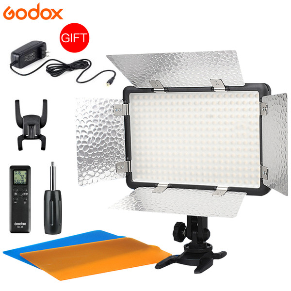 New Godox LED 308W II 5600K White LED Remote Control Professional Video Studio Light + AC Adapter hot selling