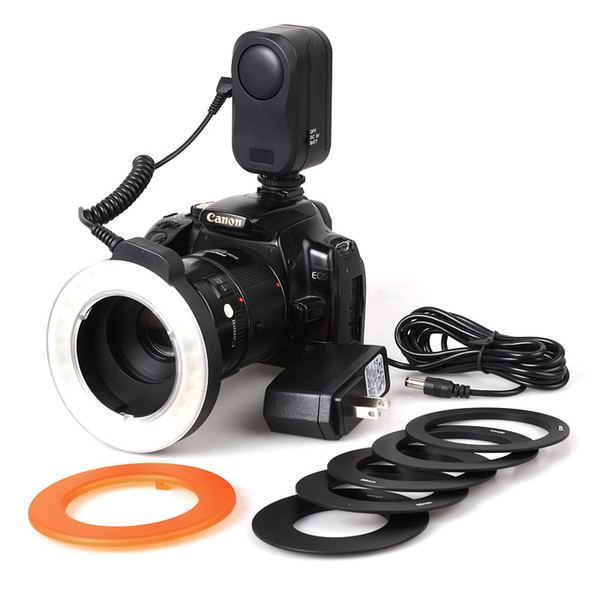 WanSen W48 LED Macro Ring Video Light Lamp for Canon 60D 7D 6D 5D 5D3 70D 600D 650D 550D Nikon D800 D600 D7100 D5100 D5200