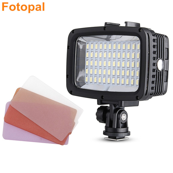 60pcs Led 1800LM Underwater 40m Diving Lamp Waterproof Video LED Light for DSLR GoPro Xiaomi Yi Sports Action Camera EACHSHOT