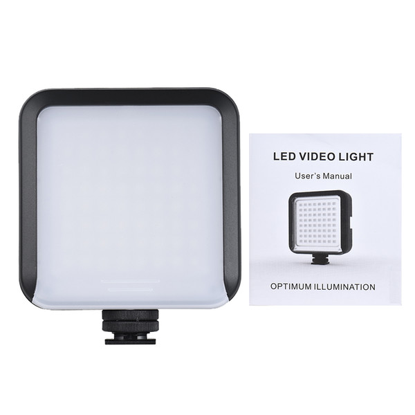 Mini Portable Camcorder Video Lighting LED 64 Continuous On Camera LED Panel Light for Canon Nikon Sony A7 DSLR