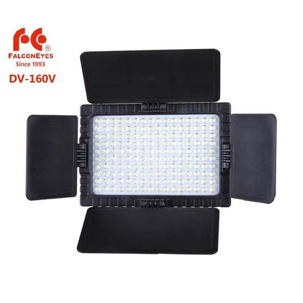 FALCON EYES DV-160V High CRI95 160 LED Video Light Lamp for Canon Nikon DV Camcorder DSLR Cameras