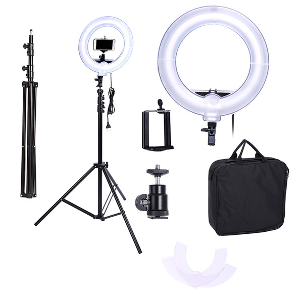 Camera Photo Video 13 inches Ring Fluorescent Flash Light Lamp for Portrait,Photography,Video Shooting with Tripod NO Dimmable