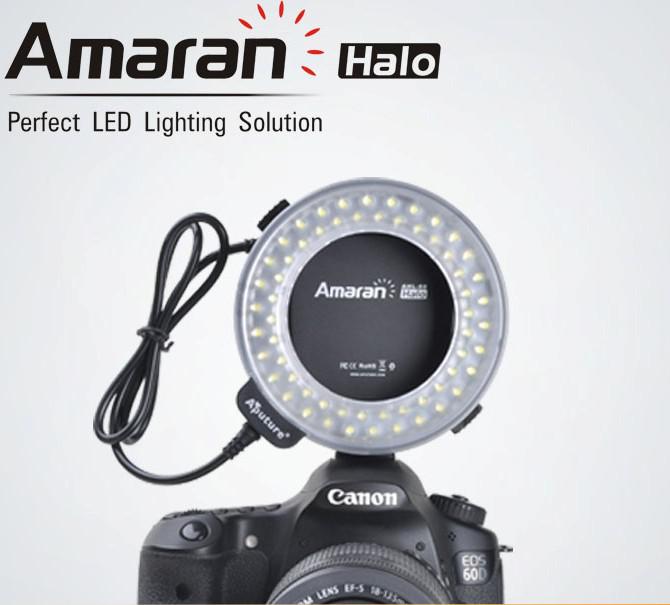 Aputure AHL-C60 LED Video Lights LED Ring flash Light Macro Flash light for Canon camera