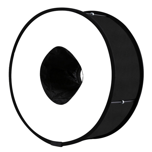 PULUZ 45cm Round Style Macro and Portrait Softbox SpeedLite Flash Light Foldable Diffuser for digital camera