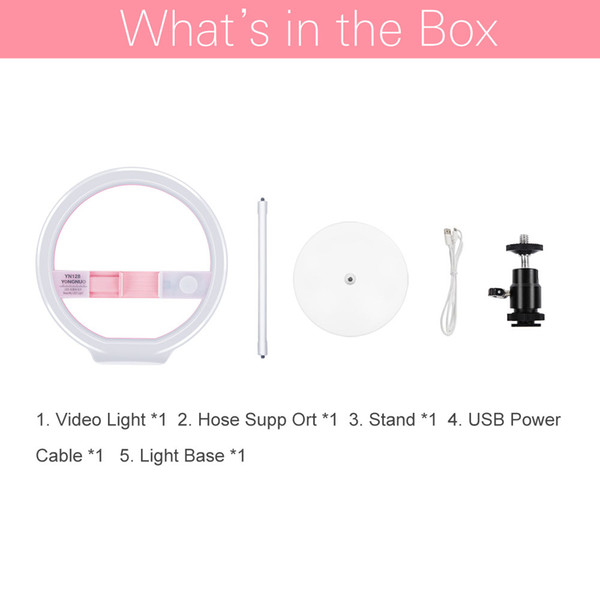 light YONGNUO YN128 3200K-5500K Camera Photo Studio Phone Video 128 LED Light Photography Dimmable Ring Lamp