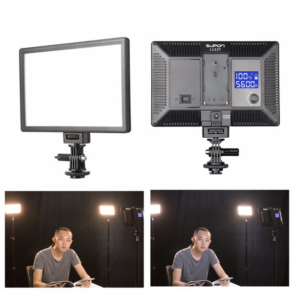 SUPON L122T LED Lamp On-Camera Video Light Photography Studio Lighting 3300~5600K for Photo DSLR Camera Camcorder mini DVR