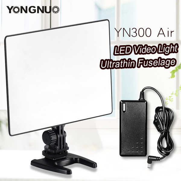 yongnuo yn300 YONGNUO YN300 Air 3200K-5500K LED Video Light Panel with AC Power Adapter for Wedding Video Photography