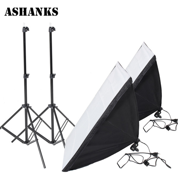 older tripod Photography Accessories Light Softbox Kit for Studio Photo E27 Lamp Holder 2PCS Reflective Light Box with 2M Lights Stand Tr...