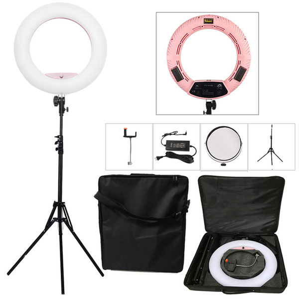 Yidoblo Pink FS-480II 5500K Dimmable Camera Photo/Studio/Phone/Video 18