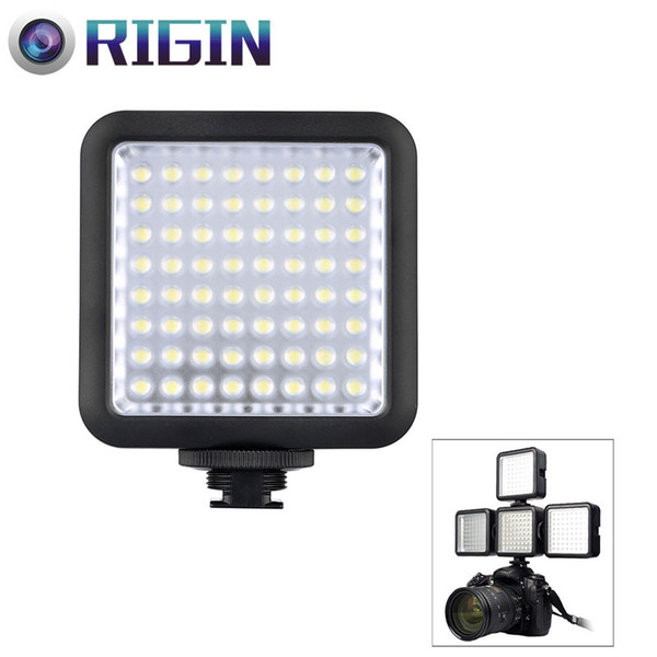 Godox LED64 LED Video Light 64 LED Lights Lamp Photographic Lighting 5500~6500K for DSLR Camera Camcorder mini DVR