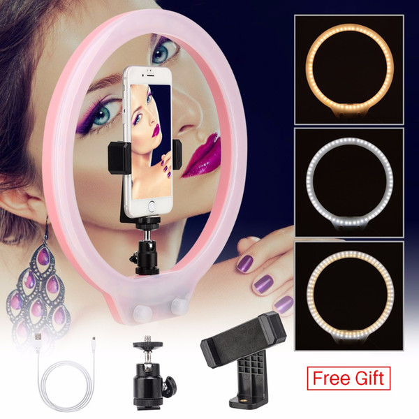 ZM128 128pcs LED Ring Light Dimmable Bi-color Makeup Live Broadcast Studio Light Selfie for iPhone Canon DSLR VS YONGNUO YN128