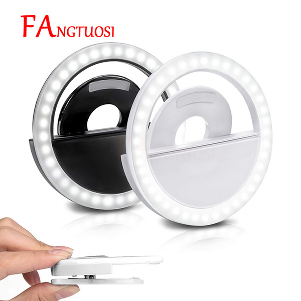 2019 Selfie Ring Light USB Charge Selfie Portable Flash Led Camera Phone Photography Ring Light Enhancing Photography for iPhone