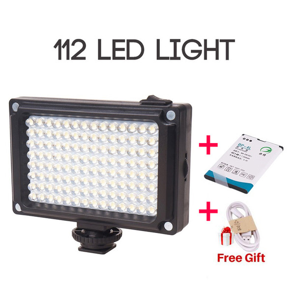 Ulanzi New 112 LED Dimmable Video Light Lamp Rechargable Panal Light +BP-4L Battery for DSLR Camera Videolight Wedding Recording