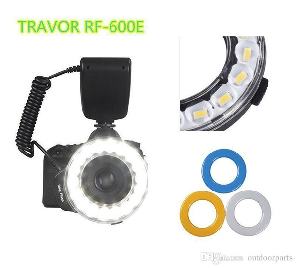 Travor RF-600E Macro LED Ring Flash Light Speedlite for Sony a65 DSLR Camera