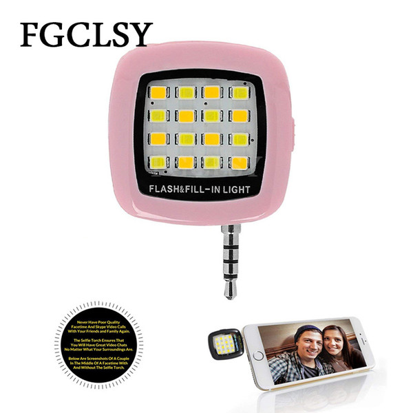 FGCLSY Portable Mini Selfie Ring Light LED Camera Flash USB charge For iPhone 6 6s Night Photography Enhancing Selfie Light