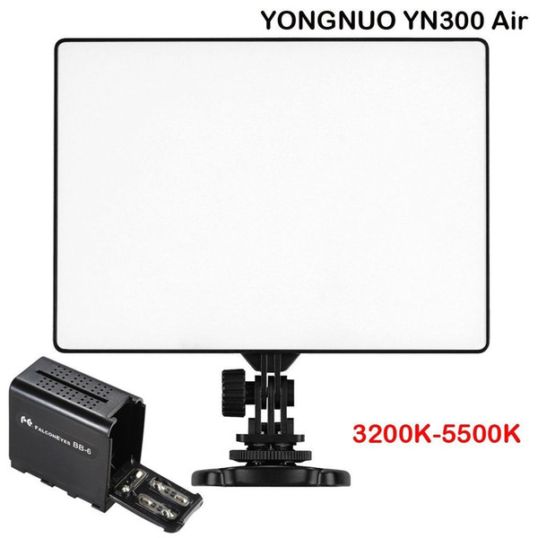 Yongnuo YN300 Air 3200K-5500K LED Video Light + Hard Battery Case For DSLR Camera / Camcorder ,LED Light