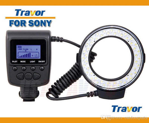 MACRO LED RING FLASH RF-550E For SONY Cameras A37, A57, A65 and 18-55mm Lens