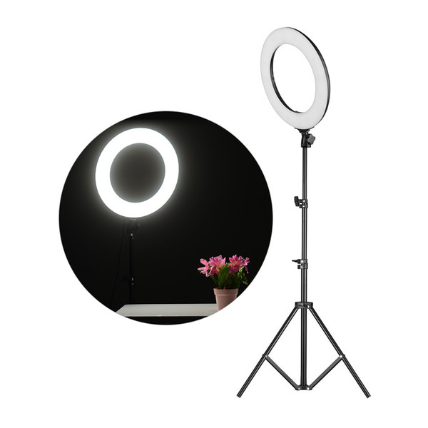 Andoer 14 Inch LED Video Ring Light Studio Lamp Photography Lights 3200-7000K Color Temperature with Tripod Stand Carry Bag