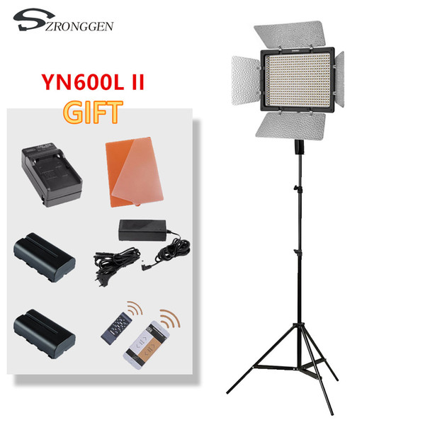 Yongnuo YN600L II YN600L II 600 LED video light panel 3200-5500K photography set + charger + battery tripod adapter