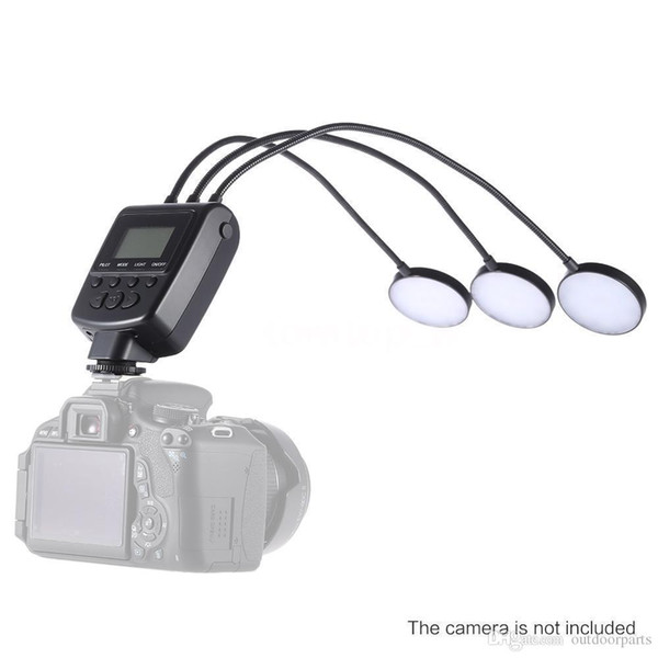 Travor ML-3D LED Macro Flash Speedlite GN31 5500K for Canon Nikon DSLR Camera