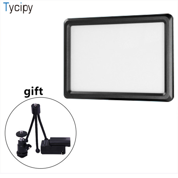 Tycipy Portable LED Video Studio Fill Light Photography Photo Lighting For DSLR Camera with Mini Tripod Ball Head F550 Battery