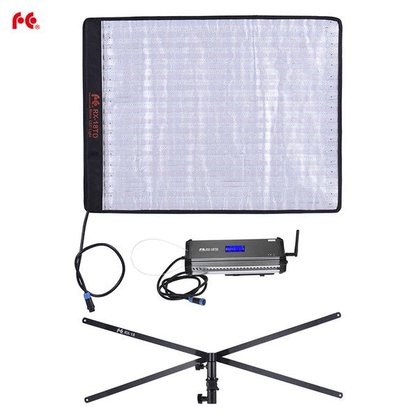 FalconEyes RX-18TD LED Video Light Rollable Cloth Lamp with LCD Touch Screen Controller + X-shape Support for