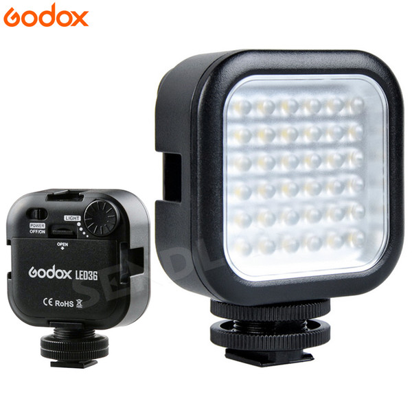 Original Godox LED 36 Video Light Professional Photographic Lighting 5500~6500K for DSLR Camera Camcorder mini DVR