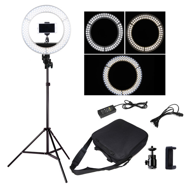 42W Wide-band Voltage Digital Photographic Studio Ring Light 3200K-5500K With LED Camera Photo Dimmable LED lighting With Tripod