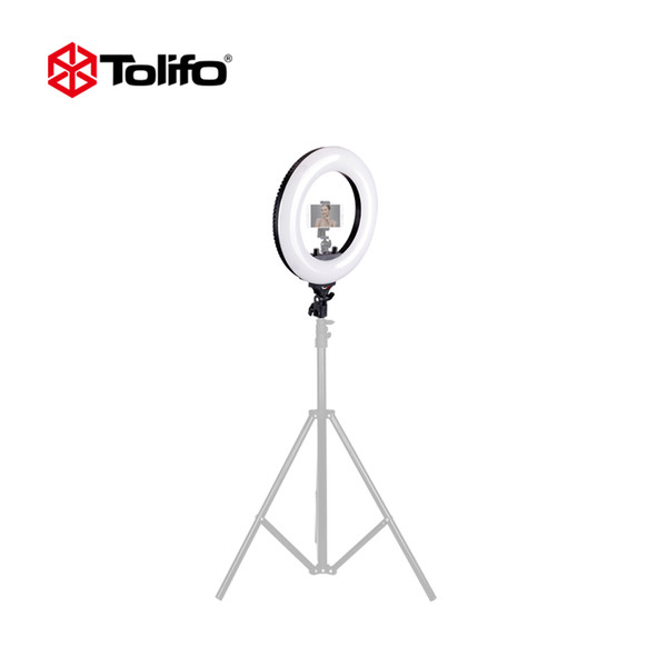 Tolifo R40B AC 40W Bi-color LED Photographic Lighting Dimmable Camera/Studio/Video Photography Ring Light Lamp 2 Color Choice