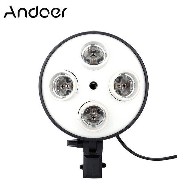 studio bulb Andoer 4 in 1 Photography Photo Holder E27 Base Socket Light Lamp Bulb Adapter for Photo Video Studio Softbox