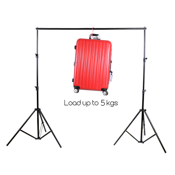 2 * 3m / 6.5 * 10FT Adjustable Aluminum Photo Backrest Support Stand With Muslin Backdrop Background Screen Kit+6 x Fish head clip