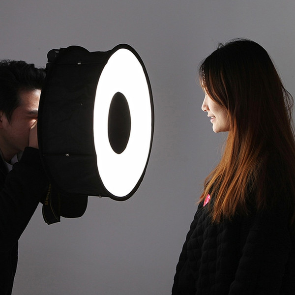 PULUZ 45cm Ring Softbox Speedlight Round Style Flash Light Shoot Soft box Foldable Soft FlashLight Diffuser Free DHL