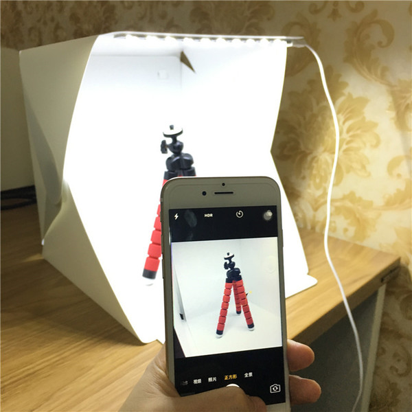 Portable Lightbox Mini Softbox LED Photo Studio Folding Light Box Room Photography Backdrop Light Box Softbox Tent Kit