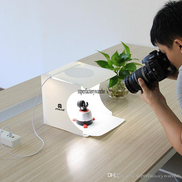 Portable folding LED studio mini photography light box small camera props equipment 20 * 20