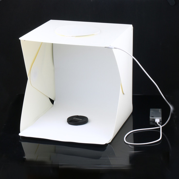 Portable Folding Lightbox Photography Studio Softbox LED Light Soft Box for iPhone Samsang HTC DSLR Camera Photo Background