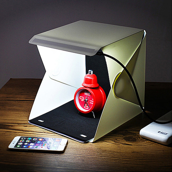 Mini Portable Folding lightbox Photography Photo Studio Softbox Lighting Kit Light box for iPhone Samsang Digital DSLR Camera