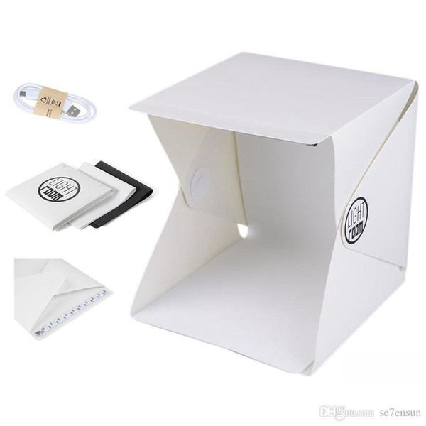 Factory outlet! Foldable Mini Lightbox Portable Light Room Photo Studio Photography Backdrop Mini Cube Box Lighting Tent Kit